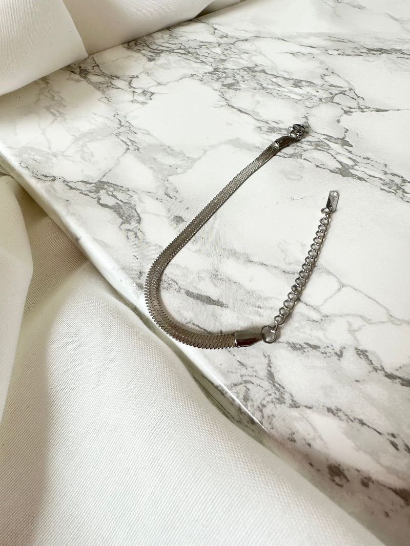 Bracelet Chaîne Serpent Argent