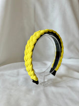 Braided headband yellow