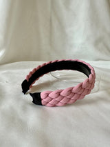 Braided pink headband