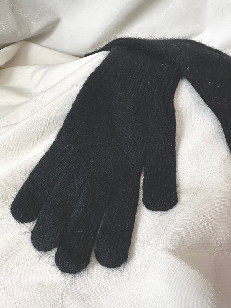 Fingerhandschuhe Schwarz