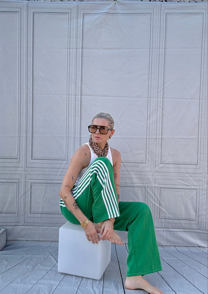 Wide trousers white