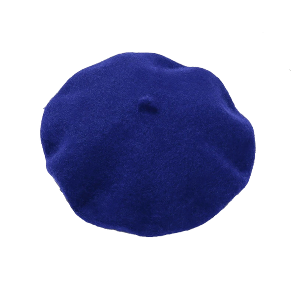 Beret Mütze Königsblau