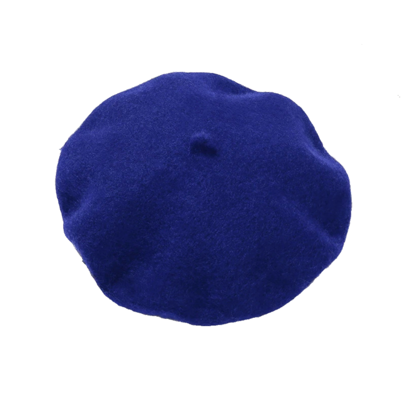 Béret casquette bleu roi 