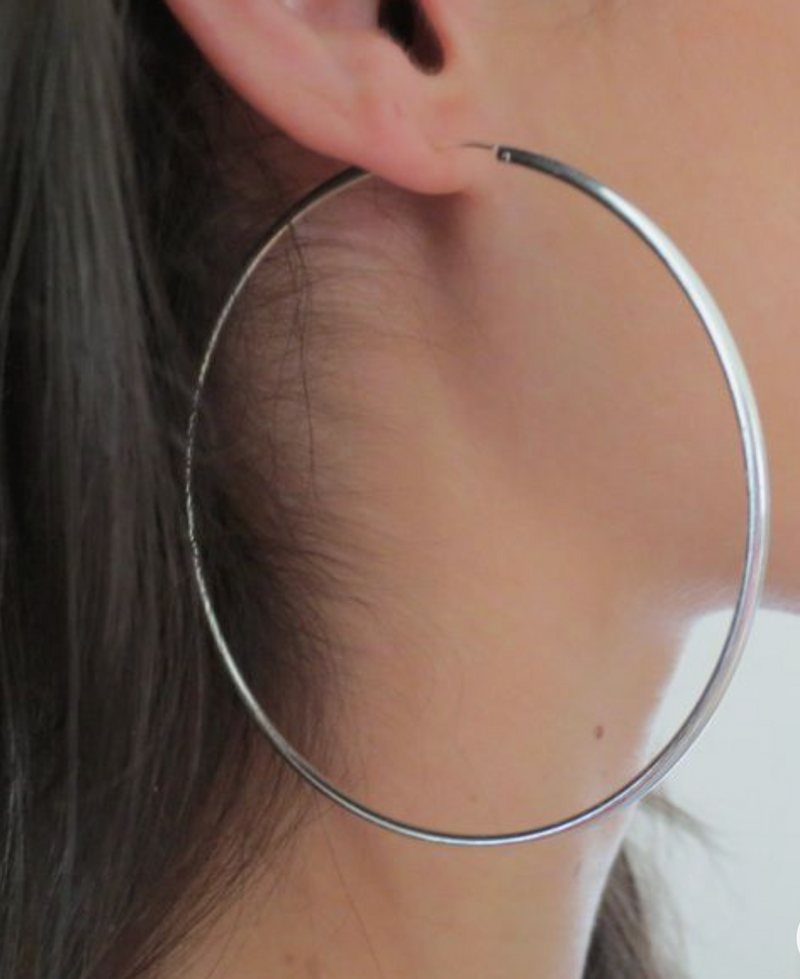 Hoop earrings 70mm