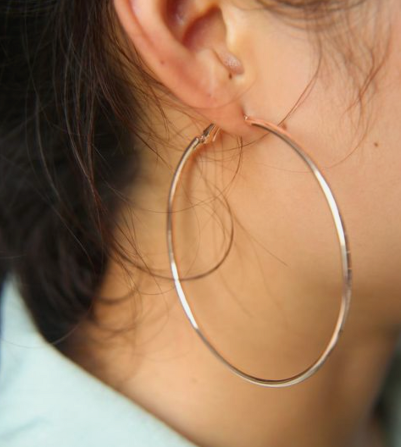 Hoop earrings 60mm