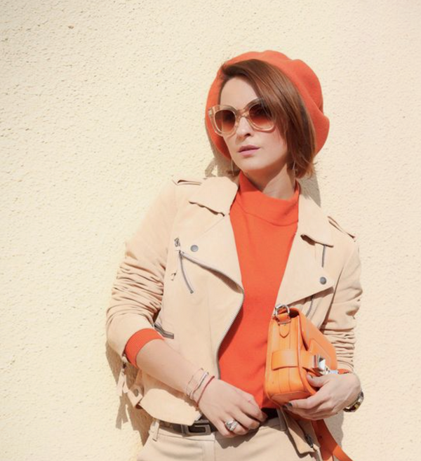 Beret Mütze Orange