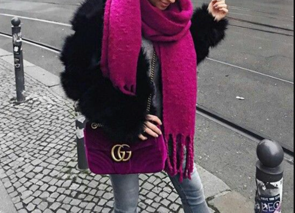 Schal Mr Big Fuchsia